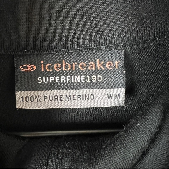 Icebreaker Superfine 190 1/4 Zip Merino Wool Pullover - Picture 4 of 4